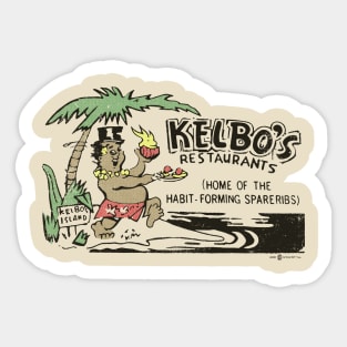 Vintage Kelbo's Restaurants Los Angeles California Sticker